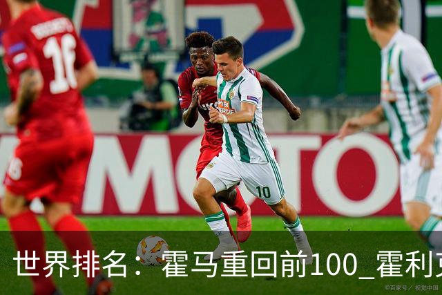 世界排名：霍马重回前100 霍利克夺冠进前150